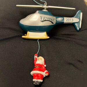 Philadelphia Eagles 2013 Christmas ornament Helicopter